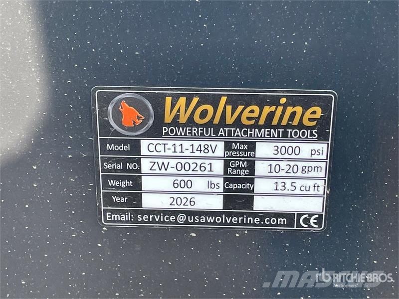  Wolverine CCT-11-148V 11 in Concrete Placement Ski 挖斗