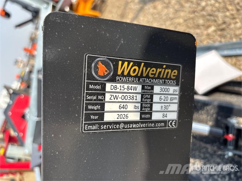 Wolverine DB-15-84W 84 in Angle Skid Steer Dozer ( Πτερύγια