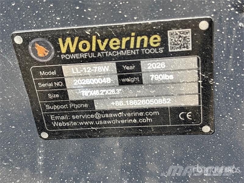 Wolverine LL-12-78W 78 in Skid Steer Landplane (Un Nehéz boronák