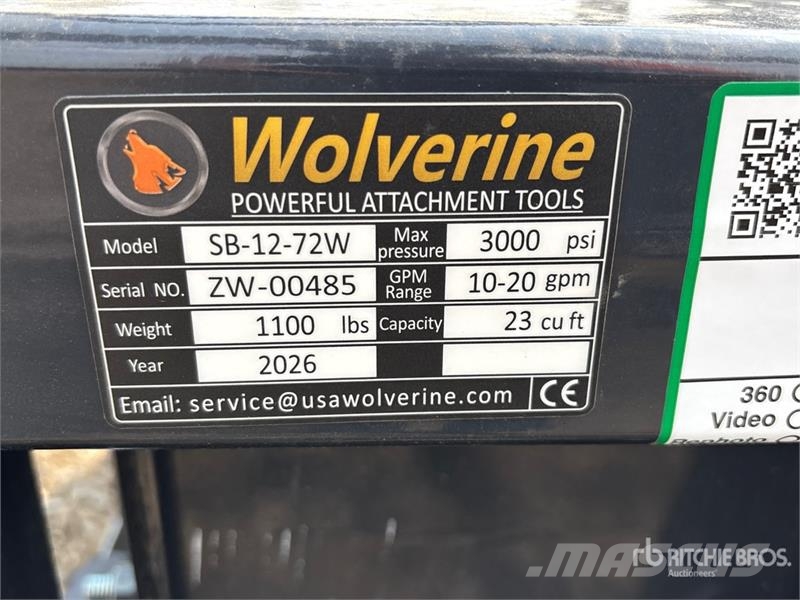 Wolverine SB-12-72W Skid Steer Screening Bucket (U Korpe za prosijavanje