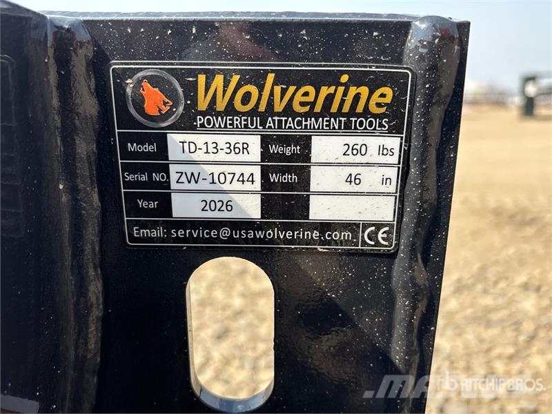  Wolverine TD-13-36R Skid Steer Stump Bucket (Unuse 挖斗