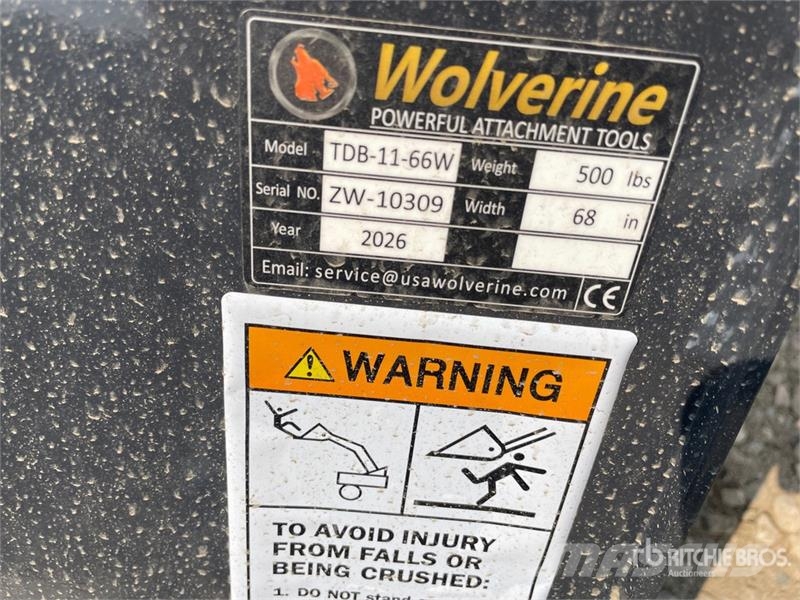  Wolverine TDB-11-66W 66 in General Purpose Skid St 挖斗