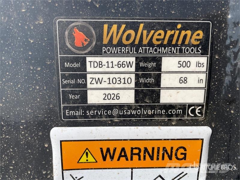  Wolverine TDB-11-66W 66 in General Purpose Skid St 挖斗