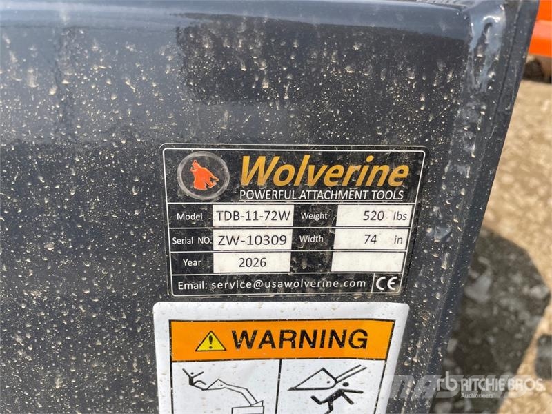  Wolverine TDB-11-72W 72 in General Purpose Skid St 挖斗