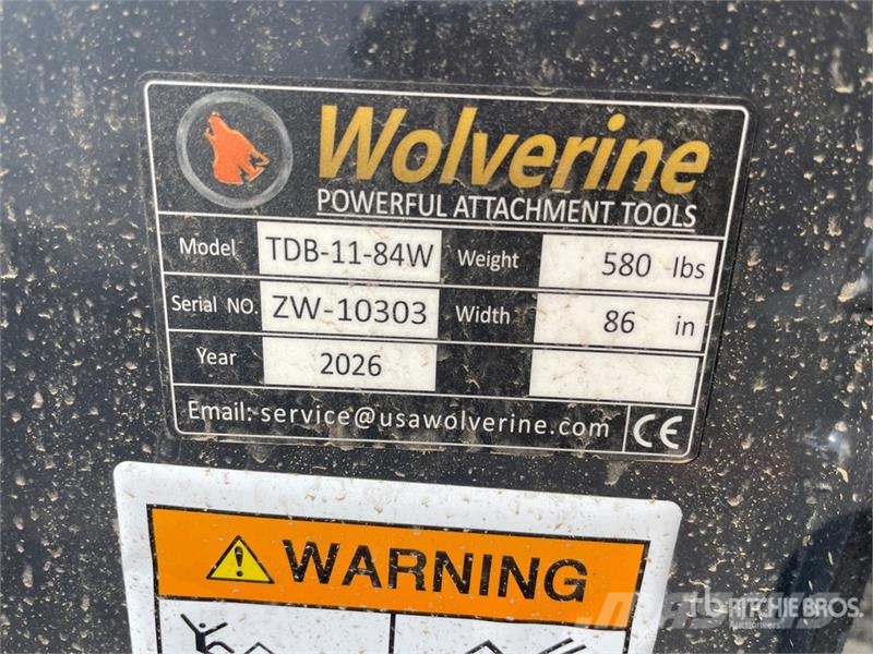  Wolverine TDB-11-84W 84 in General Purpose Skid St 挖斗