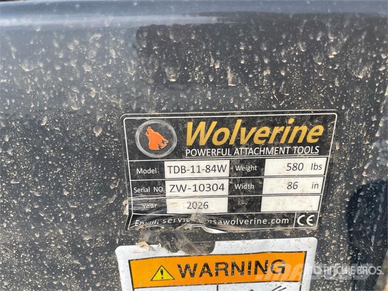  Wolverine TDB-11-84W 82 in General Purpose Skid St 挖斗