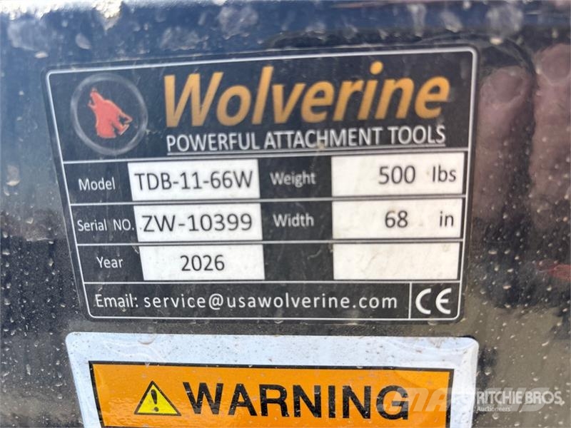  Wolverine TDB-11-84W Skid Steer Bucket (Unused) Godet