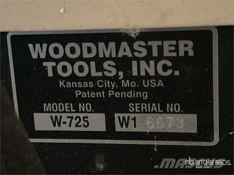  WoodMaster W-725 Planer Andre komponenter