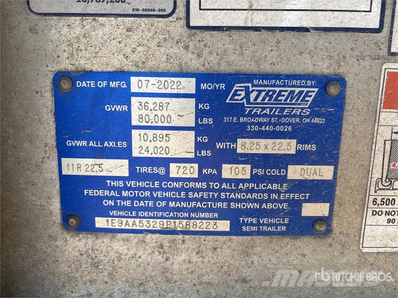Xtreme 53 ft T/A Flatbed Trailer Plataforma plana/laterales abatibles