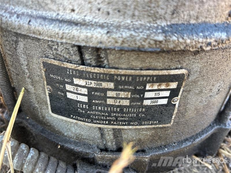  Zeus ASP2000 2 kW Generator Set Dīzeļģeneratori