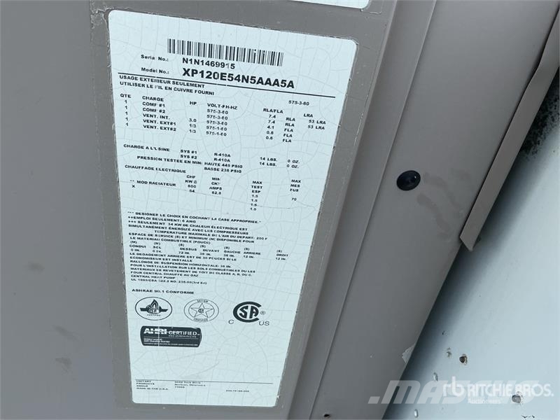 118000 BTU Cooling Units Lauksaimniecība- Citi