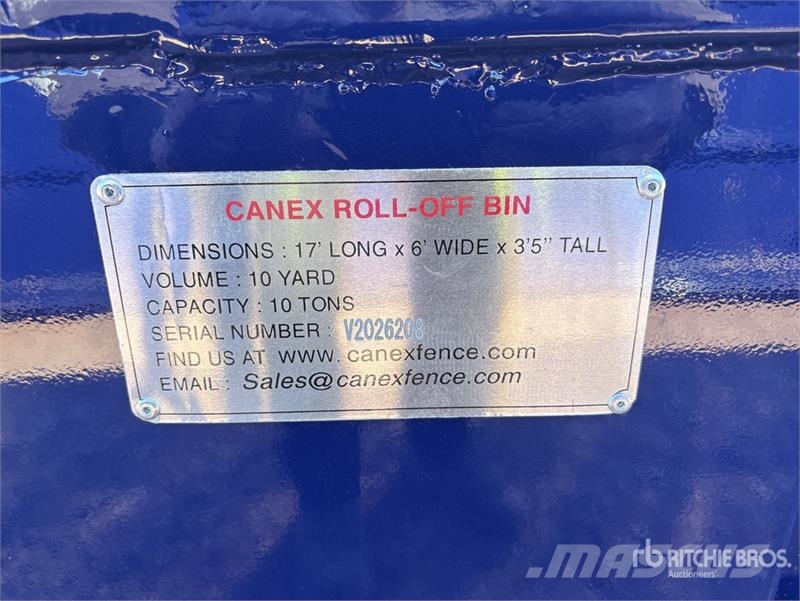  16 ft 7 in 10 cyd 17 ft Roll-Off Container (Unused 特种集装箱