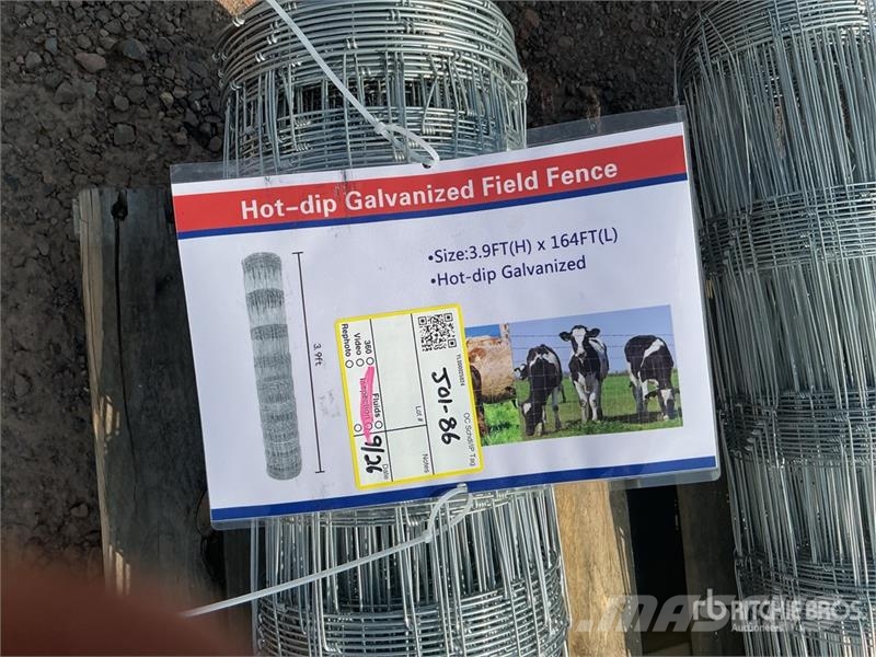 164 ft x 3 ft 9 in Galvanized Hot-Dip Field Fencin Zäune und Zubehör