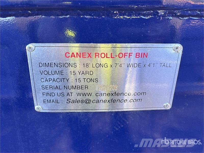  17 ft 6 in 15 cyd 18 ft Roll-Off Container (Unused 特种集装箱