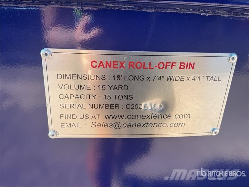 18 ft Roll-Off Container (Unused) Специални контейнери