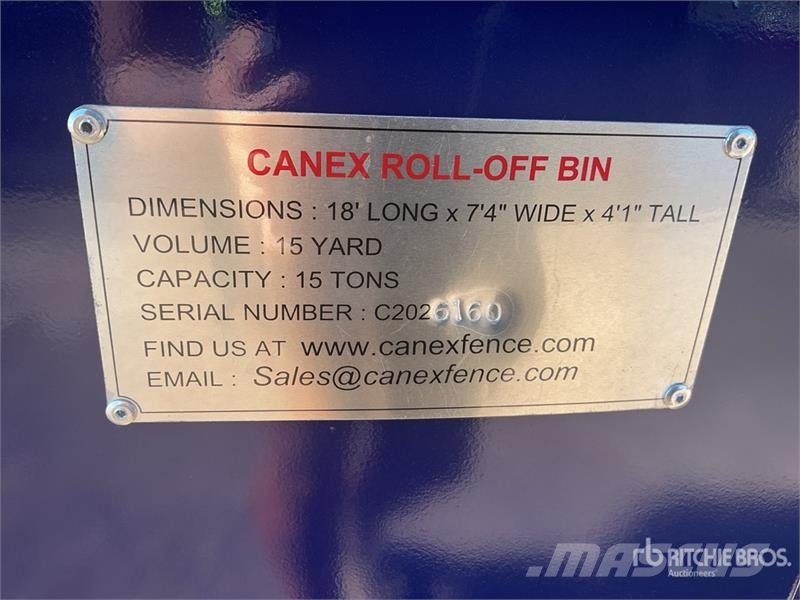 18 ft Roll-Off Container (Unused) Специални контейнери