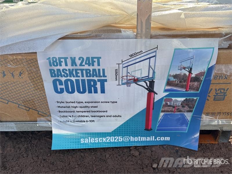  18 ft x 24 ft Basketball Court (Unused) مكونات أخرى