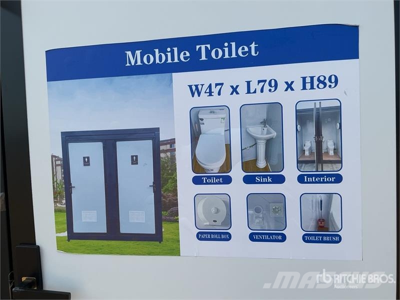 3 ft 2 in x 4 ft 2 Person Double Portable Toilet ( Drugi deli