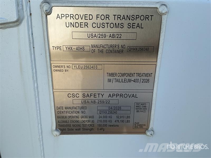40 ft High Cube Multi-Door Storage Container Storage containers