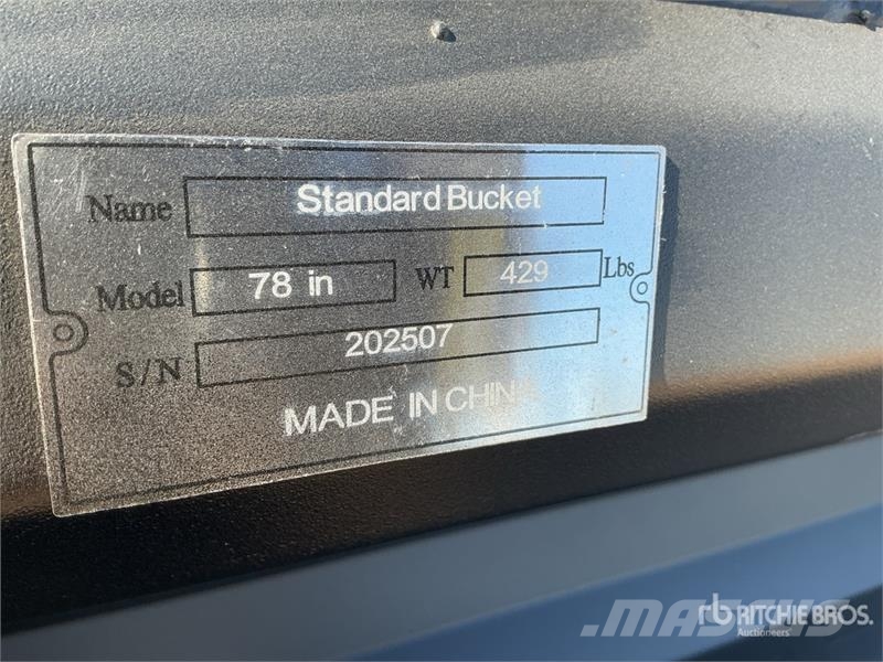  78 in Skid Steer Bucket (Unused) 挖斗