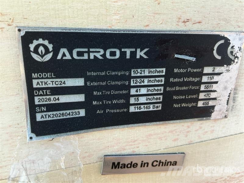 AGT ATK-TC24 Tire Changer (Unused) 建筑机械-其他