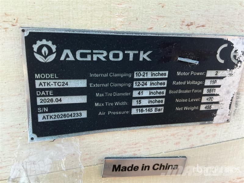 AGT ATK-TC24 Tire Changer (Unused) 建筑机械-其他