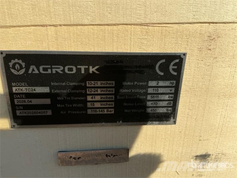 AGT ATK-TC24 Tire Changer (Unused) 建筑机械-其他
