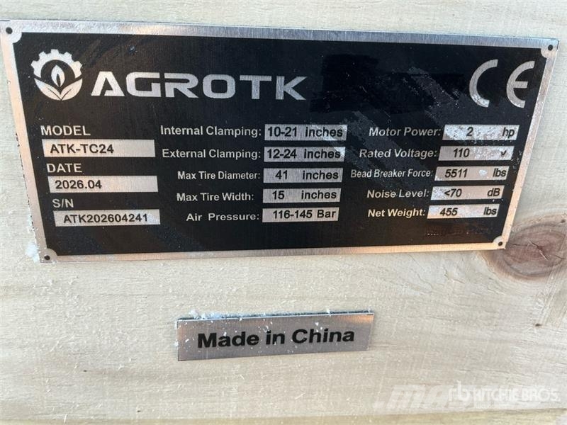 AGT ATK-TC24 Tire Changer (Unused) 建筑机械-其他