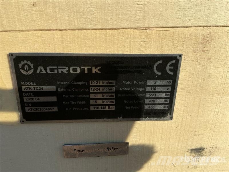 AGT ATK-TC24 Tire Changer (Unused) 建筑机械-其他