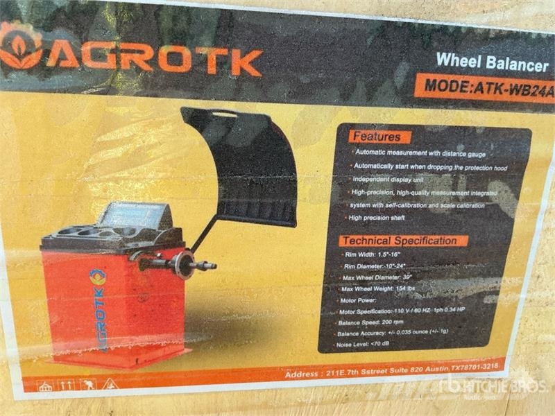 AGT ATK-WB24A Wheel Balancer (Unused) Otros componentes