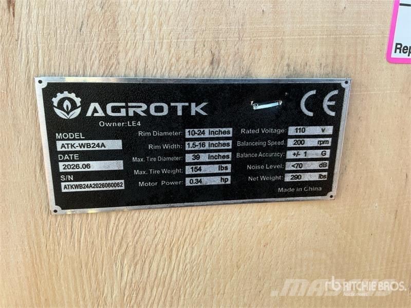 AGT ATK-WB24A Wheel Balancer (Unused) Otros componentes