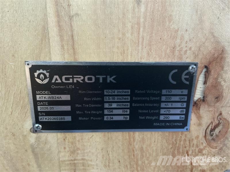 AGT ATK-WB24A Wheel Balancer (Unused) 기타 부품