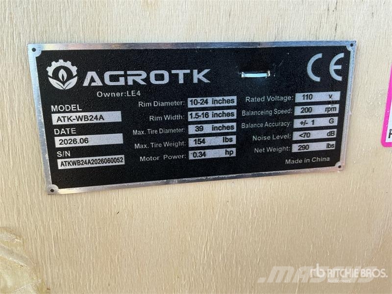 AGT ATK-WB24A Wheel Balancer (Unused) Otros componentes