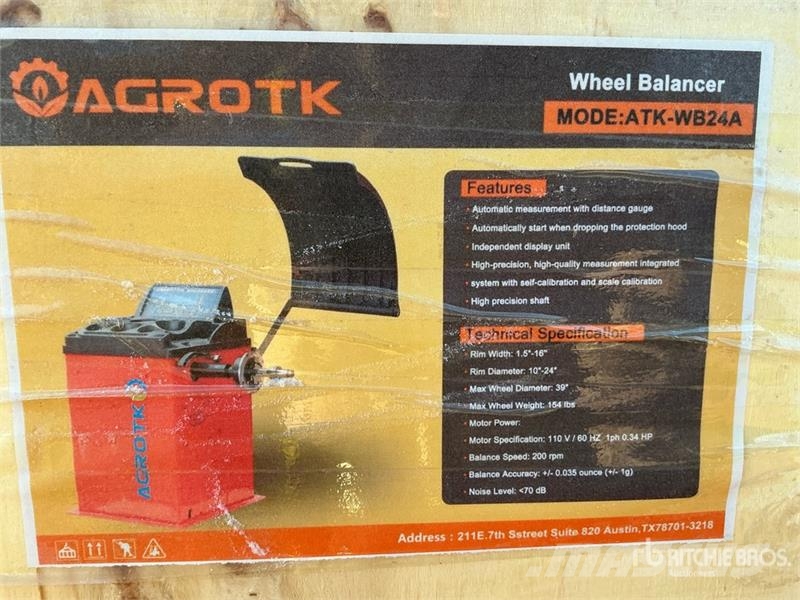 AGT ATK-WB24A Wheel Balancer (Unused) Otros componentes