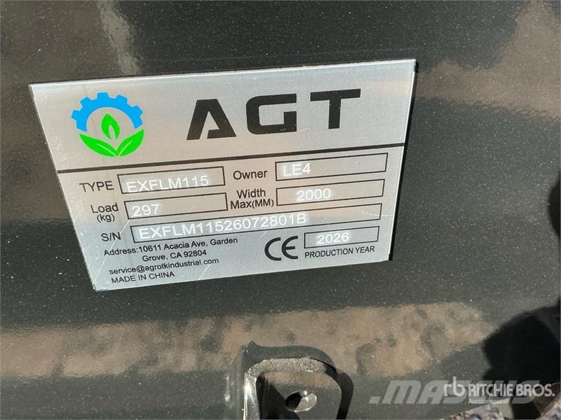 AGT EXFLM115 45 in Excavator Flail Mower (Unused) Maaiers