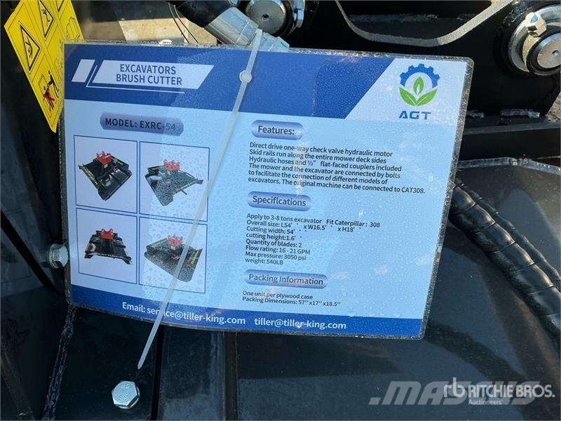 AGT EXRC54 54 in Excavator Brush Cutter - Fits Cat 308 Ostale komponente
