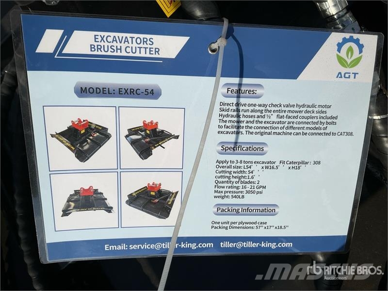 AGT EXRC54 54 in Excavator Brush Cutter - Fits Cat 308 Ostale komponente