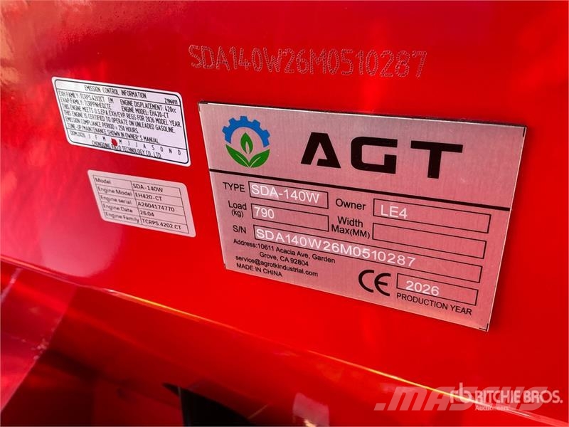 AGT SDA-140W Mini Wheel Loader (Unused) Wielladers