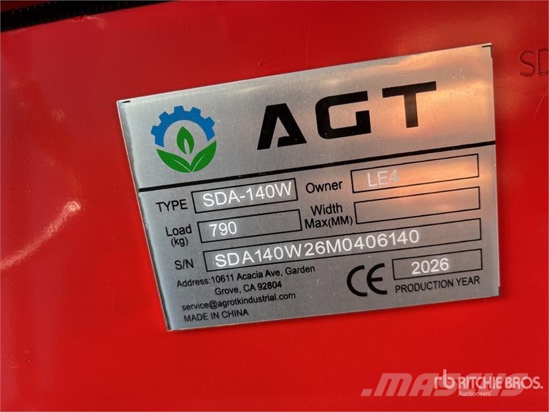AGT SDA140W Mini Wheel Loader (Unused) (Inoperable) Pale gommate