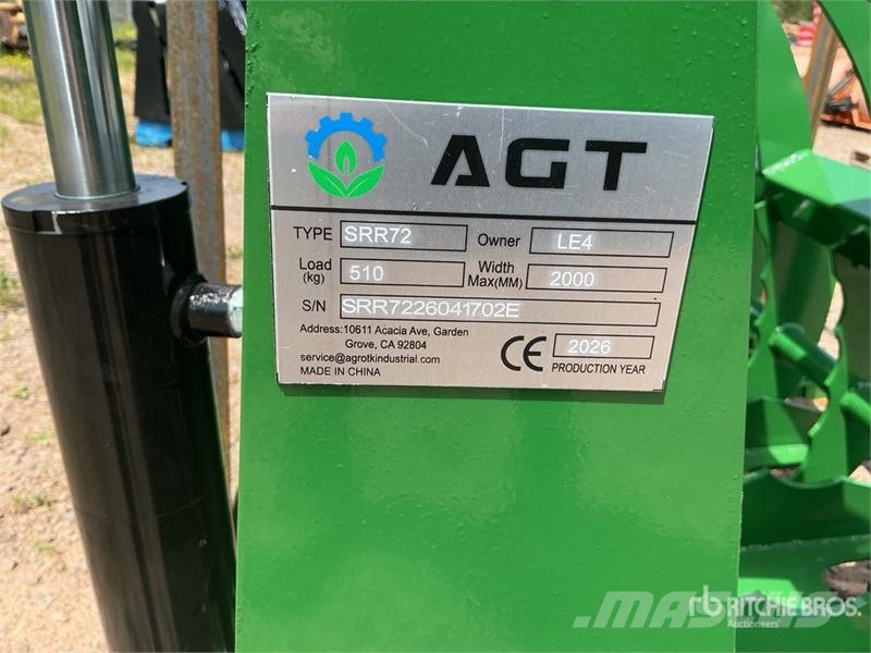 AGT SRR72 72 in Skeleton Skid Steer Grapple Bucket (Un Grijpers