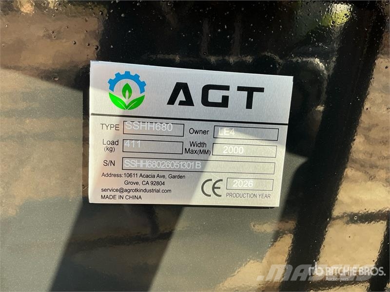 AGT SSHH680 Skid Steer Breaker (Unused) Martillos hidráulicos