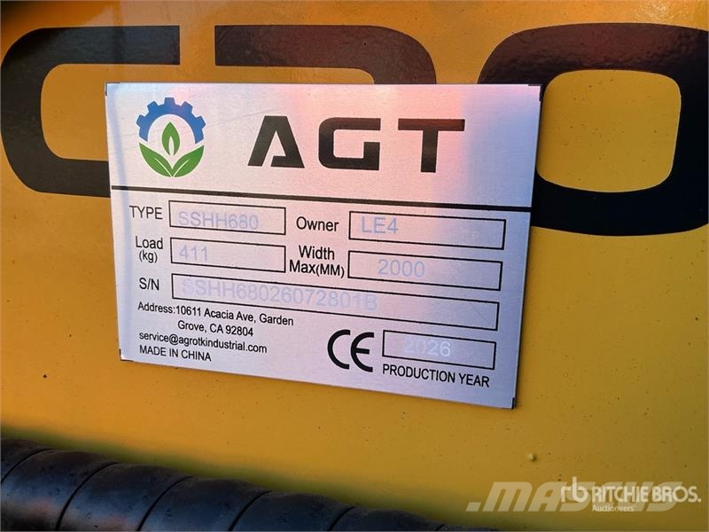 AGT SSHH680 Skid Steer Breaker (Unused) Martillos hidráulicos