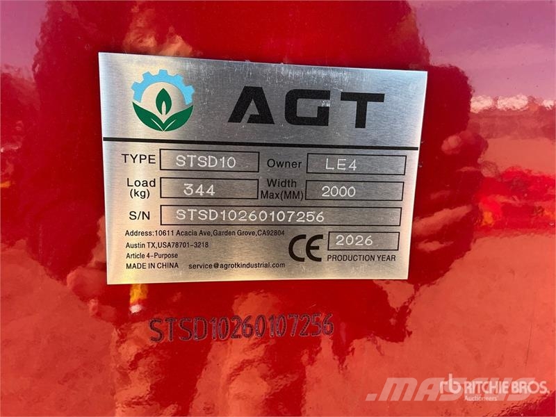 AGT STSD10 66 in 3-Point & Skid Steer Seeder (Unused) Drills