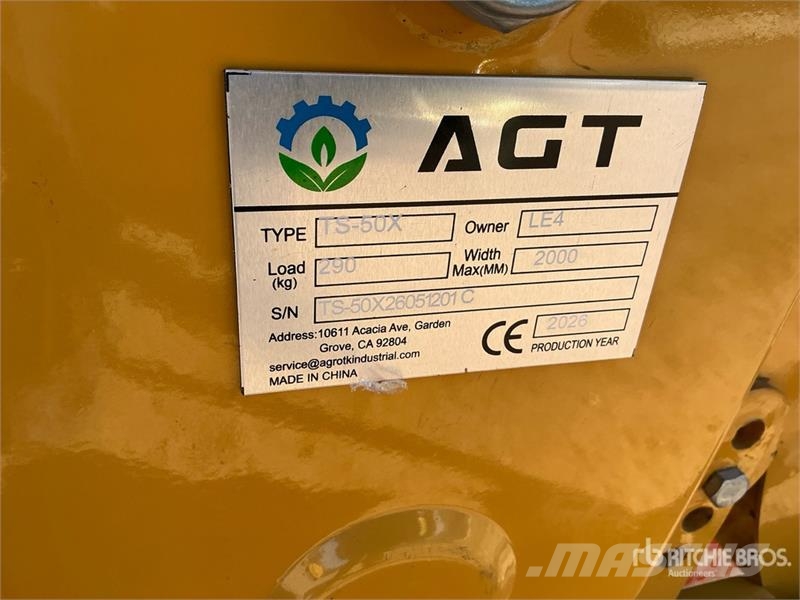 AGT TS-50X 50 in 3-Point Rotary Tiller (Unused) Varomosios akėčios ir žemės frezos