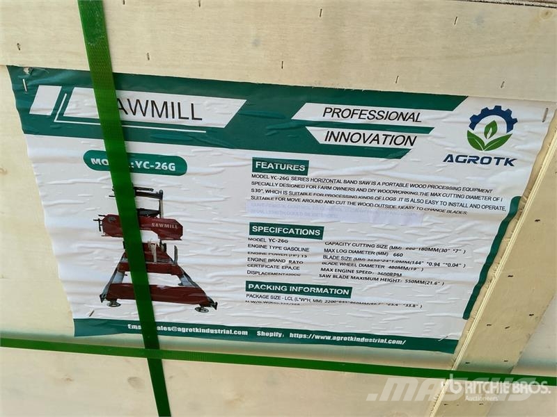 AGT YC-26G Portable Sawmill (Unused) Sawmills