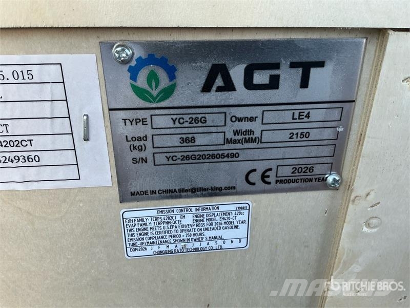 AGT YC-26G Portable Sawmill (Unused) 제재소