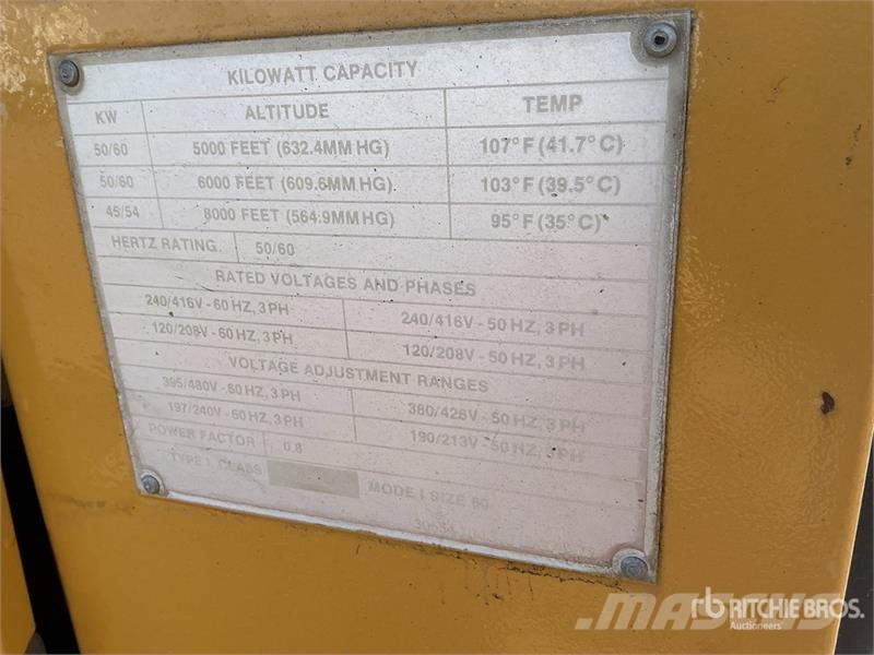 Allis Chalmers Chalmers 60 kW Skid-Mounted Generator Set Geradores Diesel