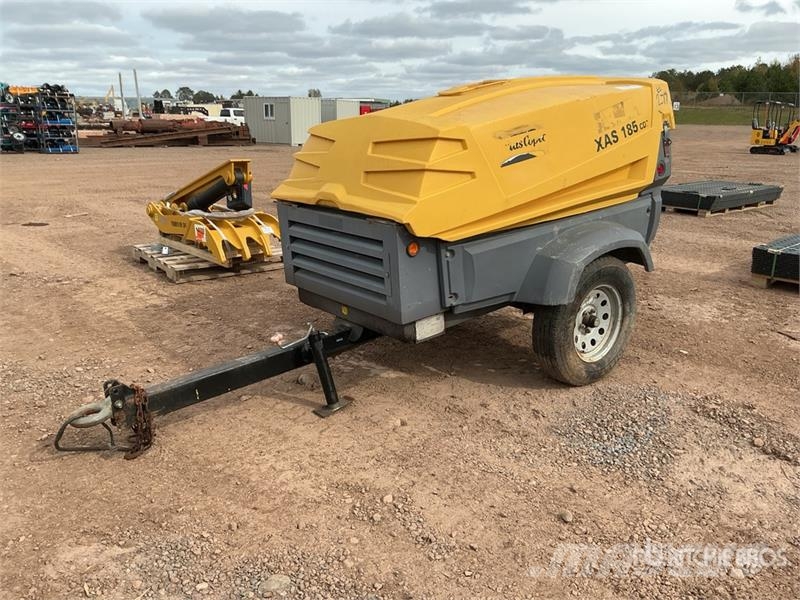Atlas Copco 185 cfm Mobile Air Compressor Compressores