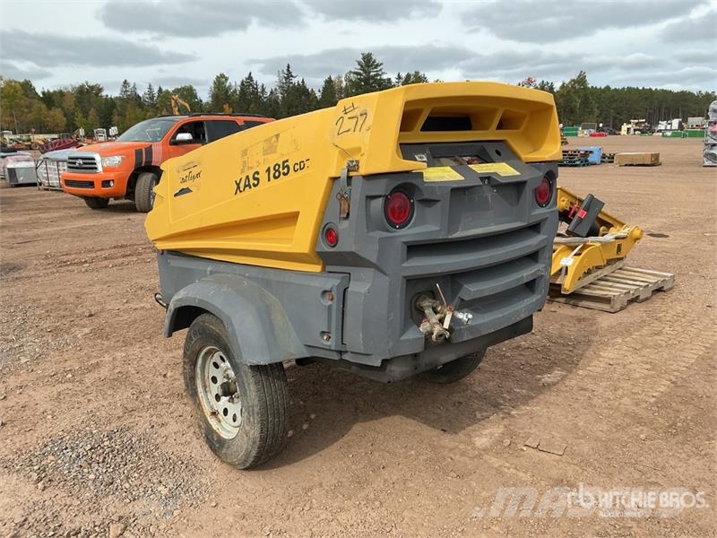 Atlas Copco 185 cfm Mobile Air Compressor Compressores