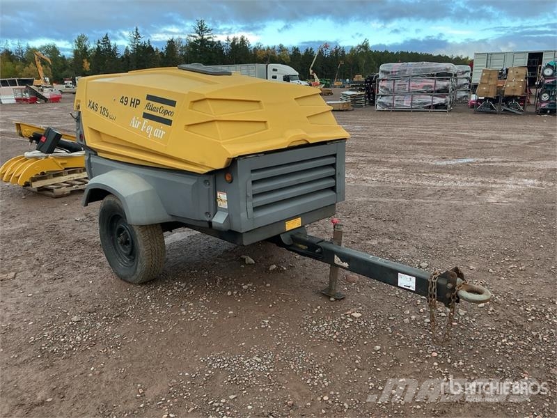 Atlas Copco 185 cfm Mobile Air Compressor Kompressoren
